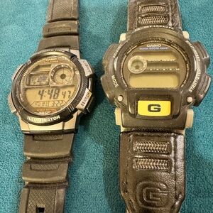 Casio Watch Lot G-Shock + Illuminator Digital Watches As-Is Repair